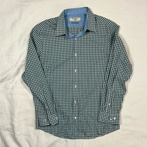 Original Penguin by Munsingwear Green Plaid Button Down Shirt Heritage Slim Fit
